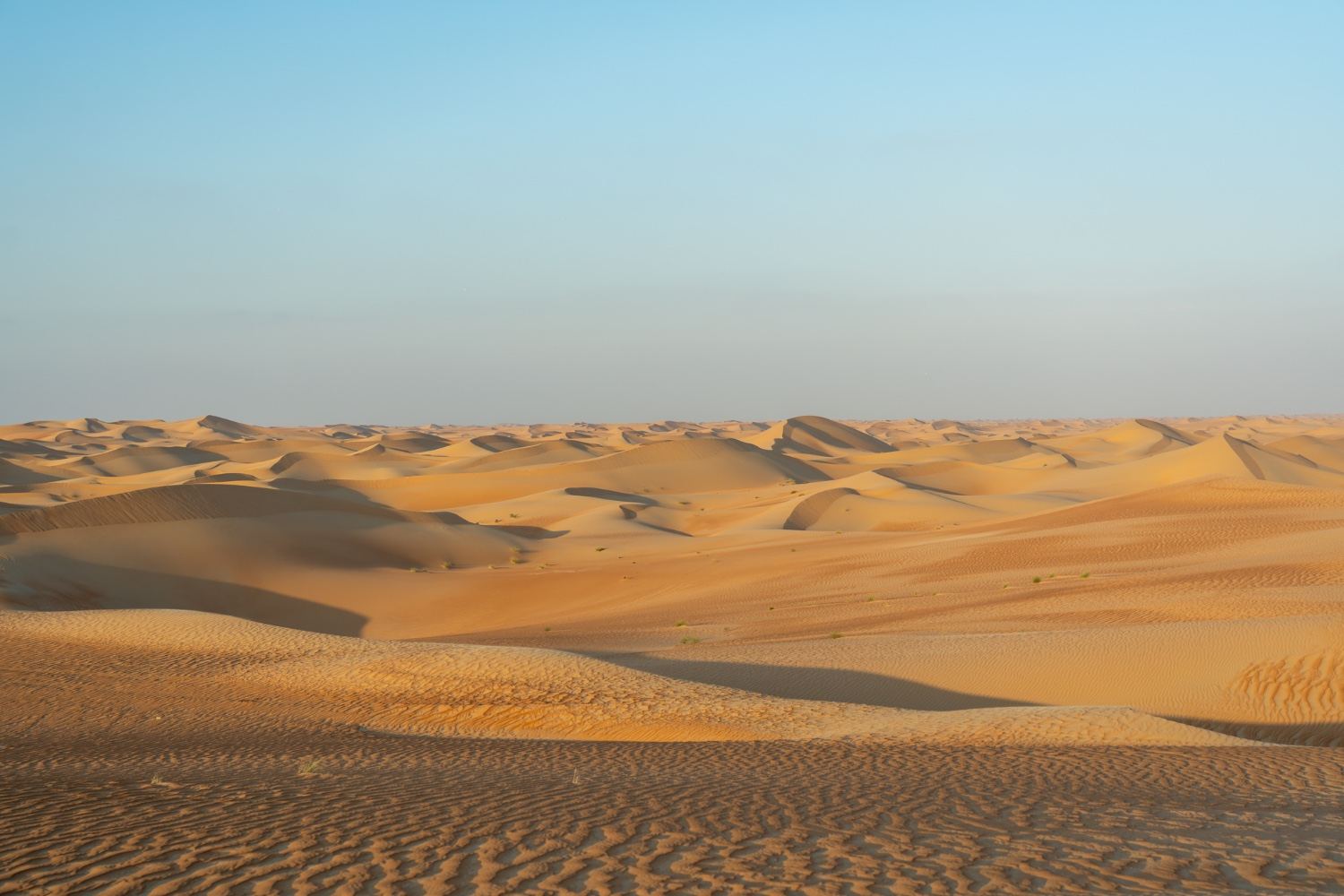 The vast Al Quaa desert near Al Ain, Abu Dhabi